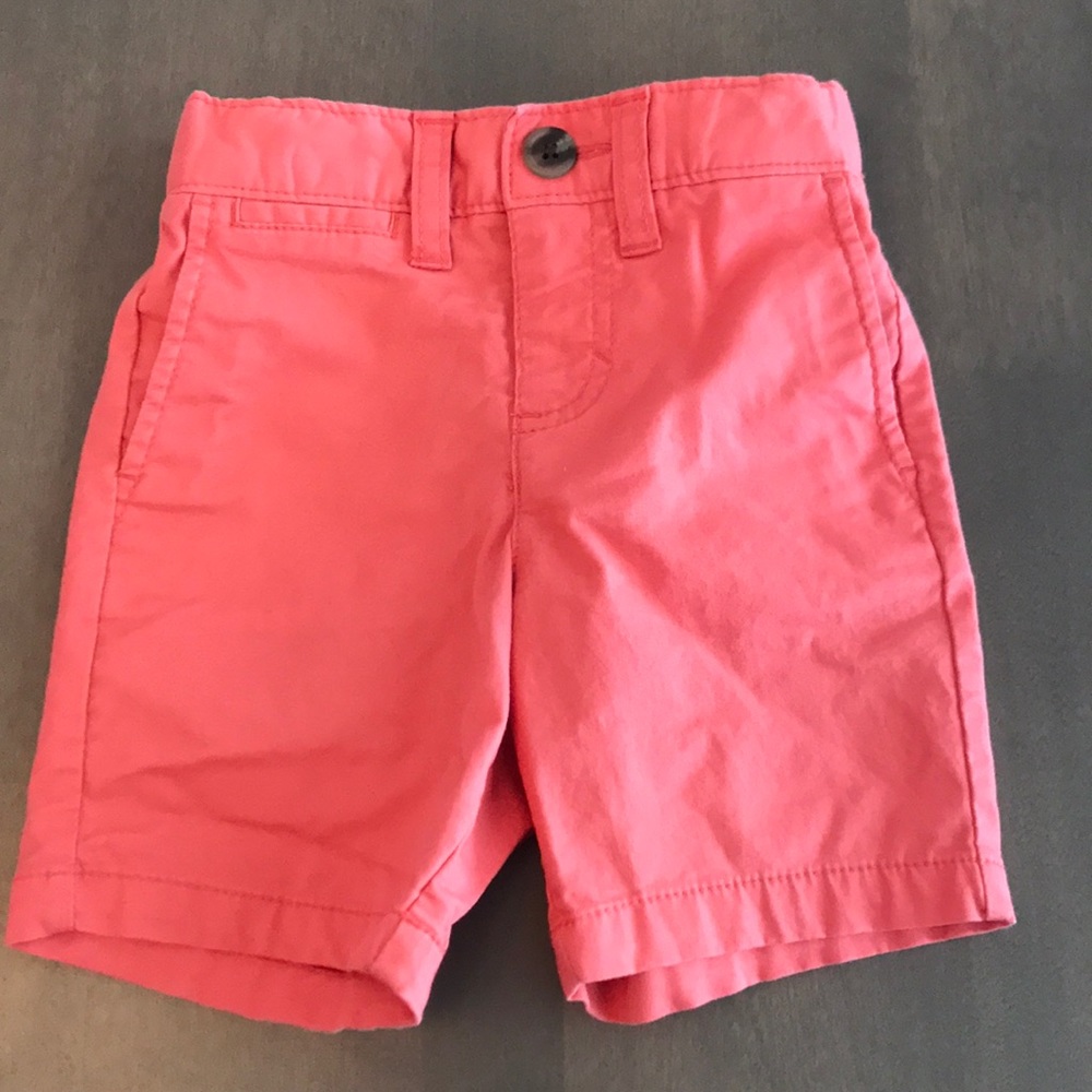 Old Navy coral flat front shorts boys 2T
